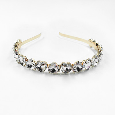 Módna zliatina drahokamu okrúhla vŕbová listová krištáľová čelenka pre dámy a dievčatá, svadobné šperky, darčeky