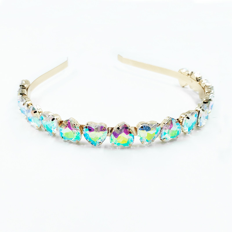 Módna zliatina drahokamu okrúhla vŕbová listová krištáľová čelenka pre dámy a dievčatá, svadobné šperky, darčeky