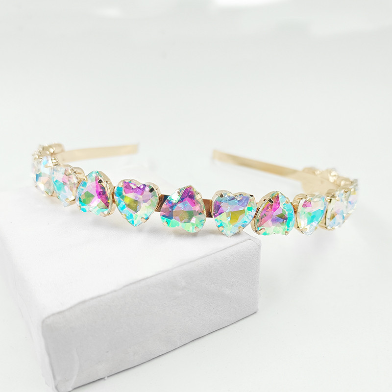 Módna zliatina drahokamu okrúhla vŕbová listová krištáľová čelenka pre dámy a dievčatá, svadobné šperky, darčeky