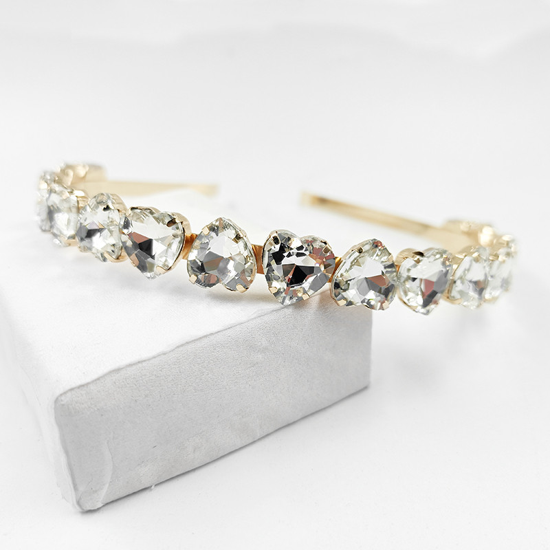 Módna zliatina drahokamu okrúhla vŕbová listová krištáľová čelenka pre dámy a dievčatá, svadobné šperky, darčeky