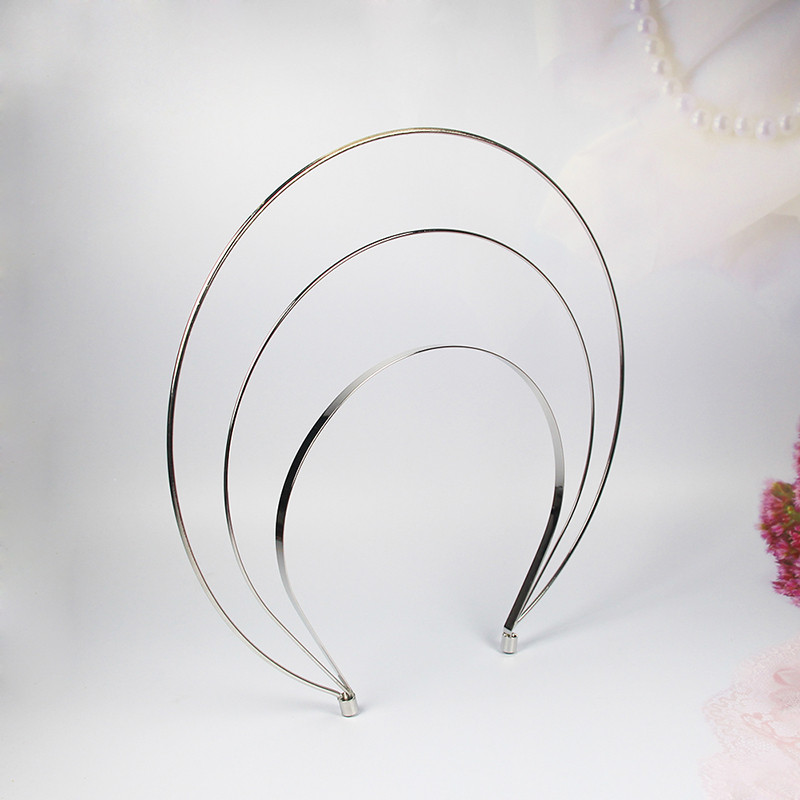 Coroane cu tiare de mireasă cu design unic Bentite metalice cu mai multe straturi pentru femei Accesorii pentru bijuterii de păr de nuntă din aur roz