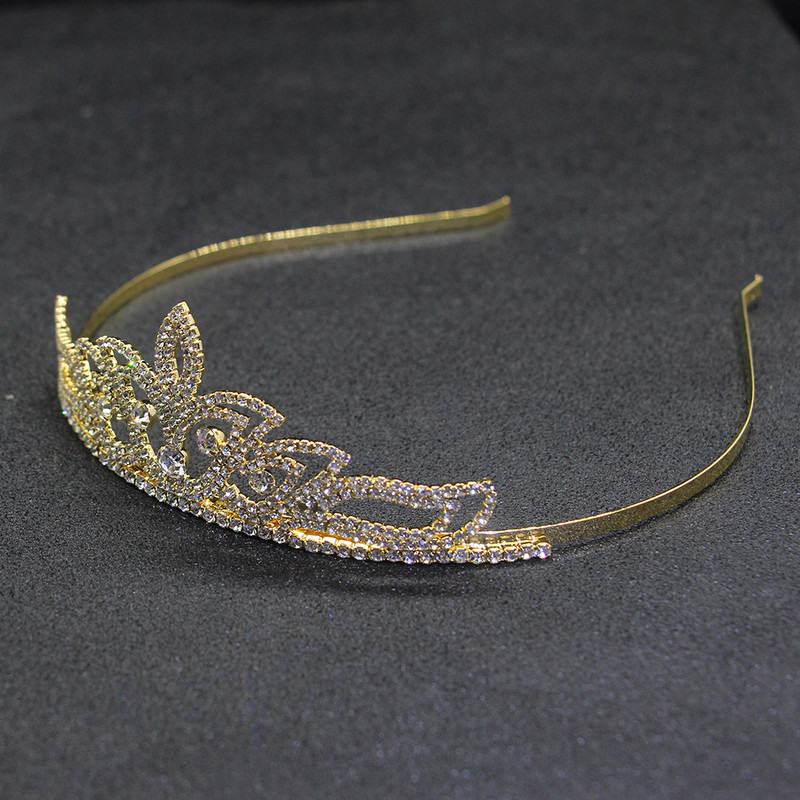 Moda Mireasa Diademi si Coroane Benzite pentru nunta Coroana cu strasuri Accesorii pentru par Bijuterii pentru par moda pentru femei