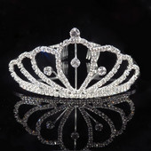 Mireasa Nunta Tiara si Printesa Petrecere de aniversare Coroana Bijuterii la moda Tiara pentru femei Accesorii pentru par cu stras