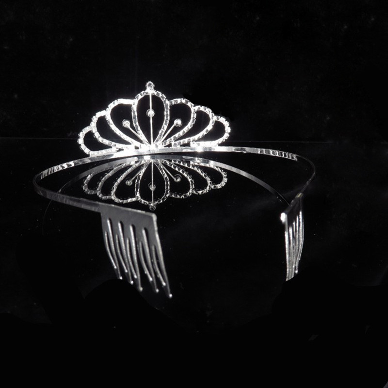 Mireasa Nunta Tiara si Printesa Petrecere de aniversare Coroana Bijuterii la moda Tiara pentru femei Accesorii pentru par cu stras