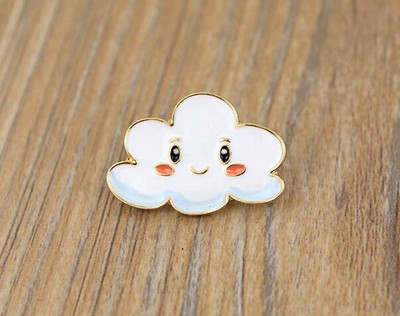 Timlee X358 Cartoon Sweet Sun Rainbow Cloud Broșă Metal Broșă Angro