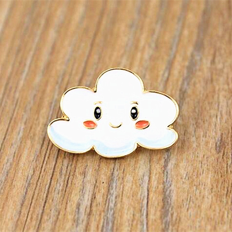 Timlee X358 Cartoon Sweet Sun Rainbow Cloud Broșă Metal Broșă Angro