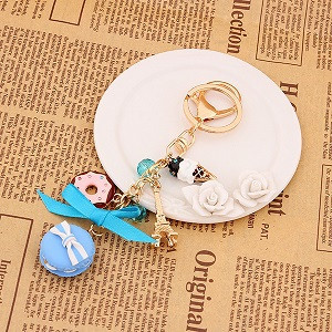 Novinka Kľúčenka! Módna kamienková torta Macarons Francúzsko LADUREE Kľúčenky držiak prívesok prívesok prívesok ženy taška dekorácia šperky darček R011