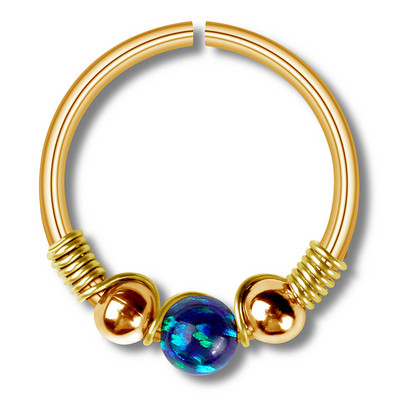 1Piece Opal Boho Inel Piercing Nas Fals Moda Faux Septum Piercing Inel Cheater Nas Cartilaj Tragus Cerceu Pircing Nariz