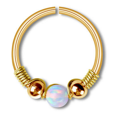 1Piece Opal Boho Inel Piercing Nas Fals Moda Faux Septum Piercing Inel Cheater Nas Cartilaj Tragus Cerceu Pircing Nariz