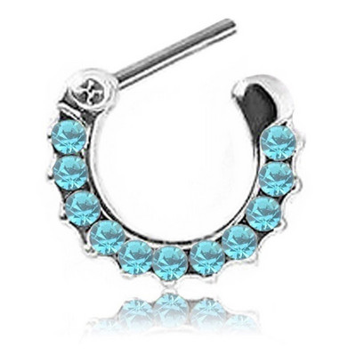 1 buc Cz din oțel inoxidabil Septum Clicker Aripi de aur Piercing nas Inel Cercei Helix Cartilaj Cercei Septum Piercing Bijuterii Corp