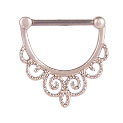 1 buc Cz din oțel inoxidabil Septum Clicker Aripi de aur Piercing nas Inel Cercei Helix Cartilaj Cercei Septum Piercing Bijuterii Corp