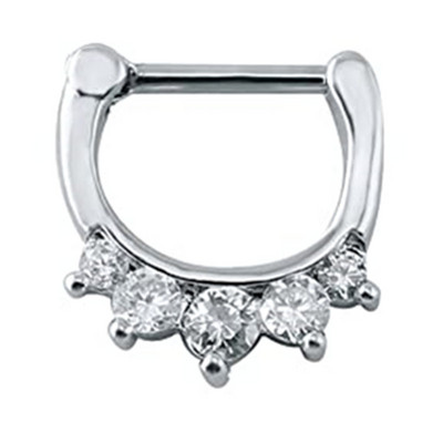 1 buc Cz din oțel inoxidabil Septum Clicker Aripi de aur Piercing nas Inel Cercei Helix Cartilaj Cercei Septum Piercing Bijuterii Corp