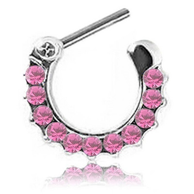 1 buc Cz din oțel inoxidabil Septum Clicker Aripi de aur Piercing nas Inel Cercei Helix Cartilaj Cercei Septum Piercing Bijuterii Corp