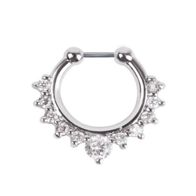 1 buc Cz din oțel inoxidabil Septum Clicker Aripi de aur Piercing nas Inel Cercei Helix Cartilaj Cercei Septum Piercing Bijuterii Corp