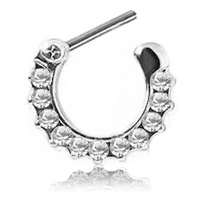 1 buc Cz din oțel inoxidabil Septum Clicker Aripi de aur Piercing nas Inel Cercei Helix Cartilaj Cercei Septum Piercing Bijuterii Corp