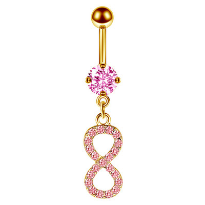 1/2 részes arany színű szív köldökgyűrű 14G hasi gyűrű aranyos köldök piercing bár szexi has piercing csüngő köldökgyűrű tétel