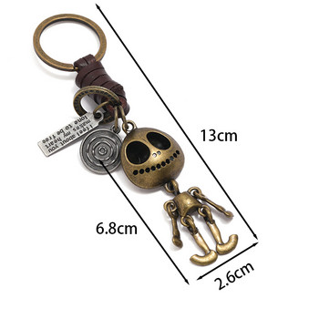 Vintage κοσμήματα αποκριάτικο δώρο Skull Skeleton Charm Μπρελόκ αυτοκινήτου Ανδρικά και γυναικεία σακίδιο πλάτης Κρεμαστό μπρελόκ Αξεσουάρ μόδας