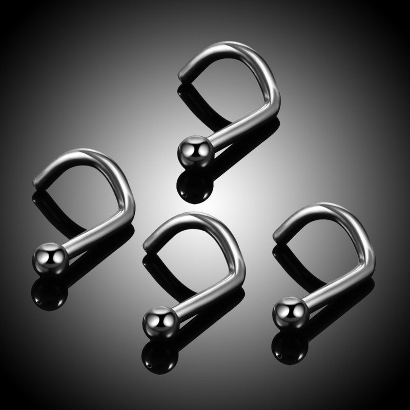 20 buc/lot G23 titan crampoane nas Piercing cristal naz șurub plat CZ nară cercei piercing Nariz bijuterii inele nas 20G 18G