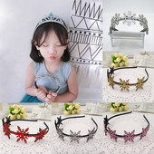 Încântătoare Coroană de prințesă, făcută manual pentru fetiță, pentru aniversarea copiilor Accesorii pentru banda de păr, Cadouri