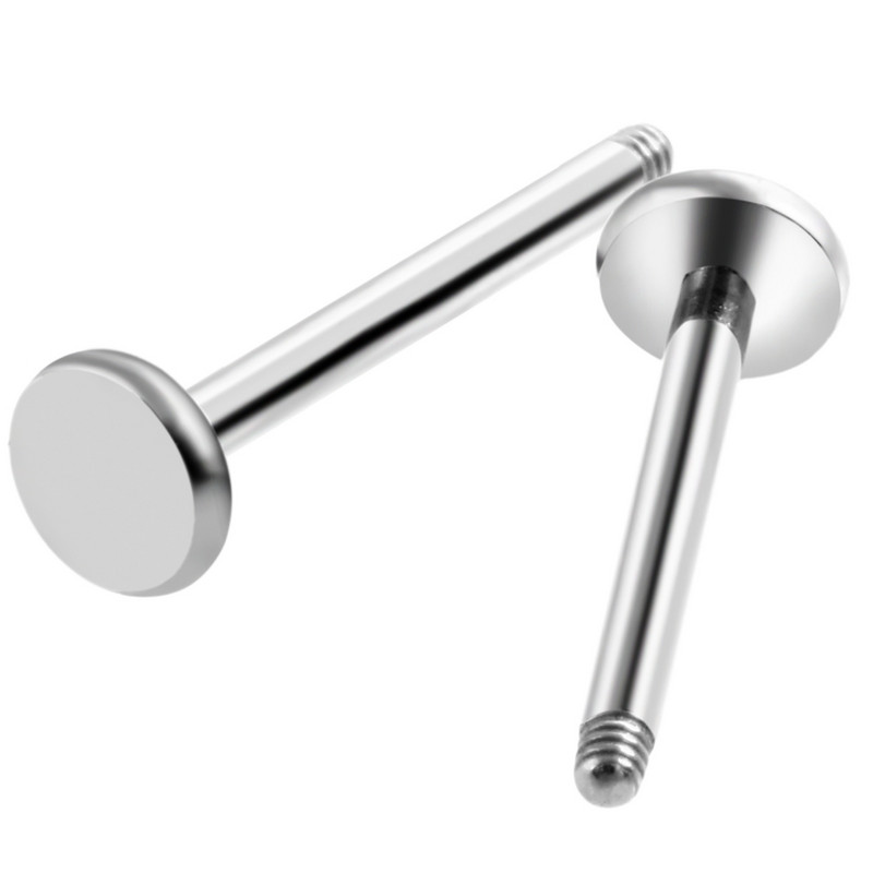 G23 Titanium Labret Bar Piese Cap filet 16g 14g Labret Post Shaft Barbells Pentru Piercing Buze Labret Post Numai Înlocuire