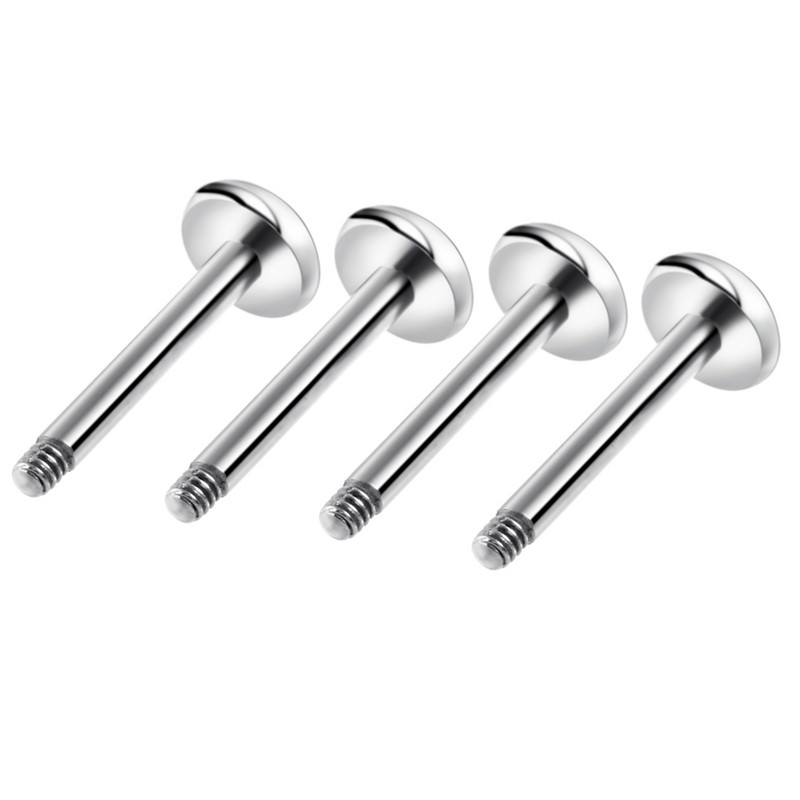 G23 Titanium Labret Bar Piese Cap filet 16g 14g Labret Post Shaft Barbells Pentru Piercing Buze Labret Post Numai Înlocuire