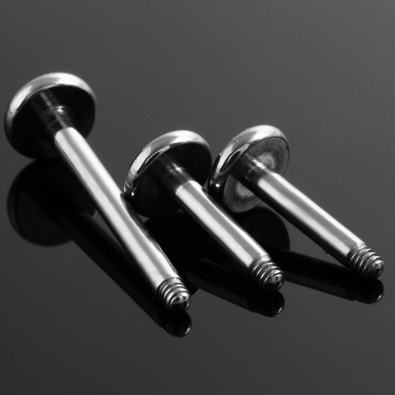 G23 Titanium Labret Bar Piese Cap filet 16g 14g Labret Post Shaft Barbells Pentru Piercing Buze Labret Post Numai Înlocuire