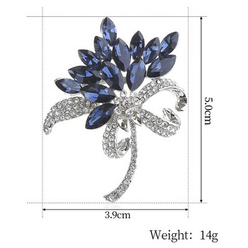 Broches Bisuteria Crystal Lady Брошка Rhinestone Corsage Suit Pins Търговия на едро Подарък Femme