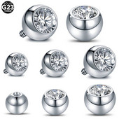 5 buc titan, filet intern și extern, piercing pentru piercing pentru piercing, bilă, buză, sprânceană, nas, limbă, ureche, tragus, burtă