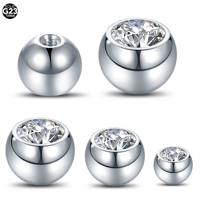 5 buc titan, filet intern și extern, piercing pentru piercing pentru piercing, bilă, buză, sprânceană, nas, limbă, ureche, tragus, burtă