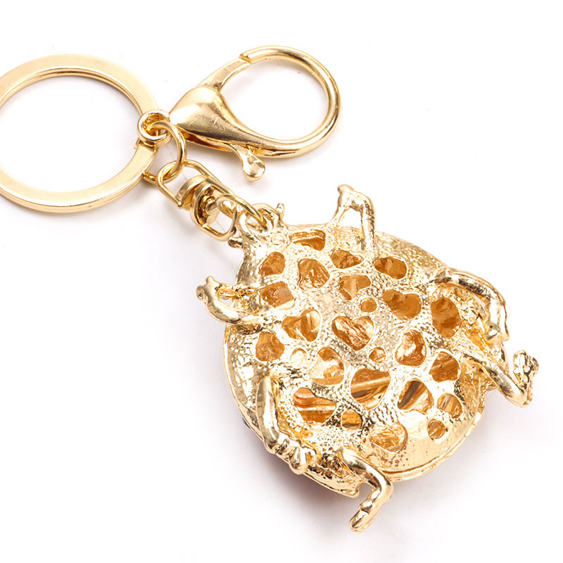 Breloc cu strasuri cu gărgăriță drăguță pentru femei, geantă de cristal emailat, breloc cu pandantiv, breloc pentru mașină, copii, prieteni, cadouri de aniversare