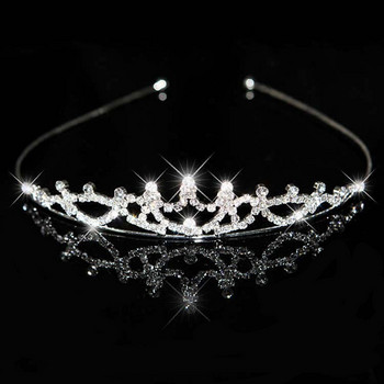 Κορεάτικη Απλή Πριγκίπισσα Rhinestone Headband Νυφικό στέμμα Γάμου Γυναικεία Μοντελοποίηση Φωτογραφία Αξεσουάρ κεφαλής χορού χορού Μαλλιά Jewe