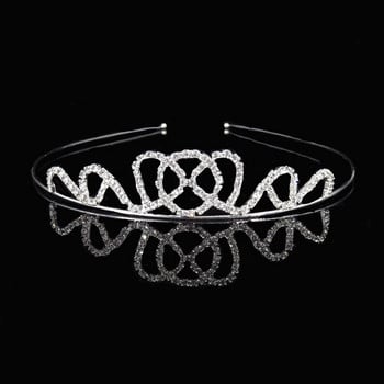 Κορεάτικη Απλή Πριγκίπισσα Rhinestone Headband Νυφικό στέμμα Γάμου Γυναικεία Μοντελοποίηση Φωτογραφία Αξεσουάρ κεφαλής χορού χορού Μαλλιά Jewe