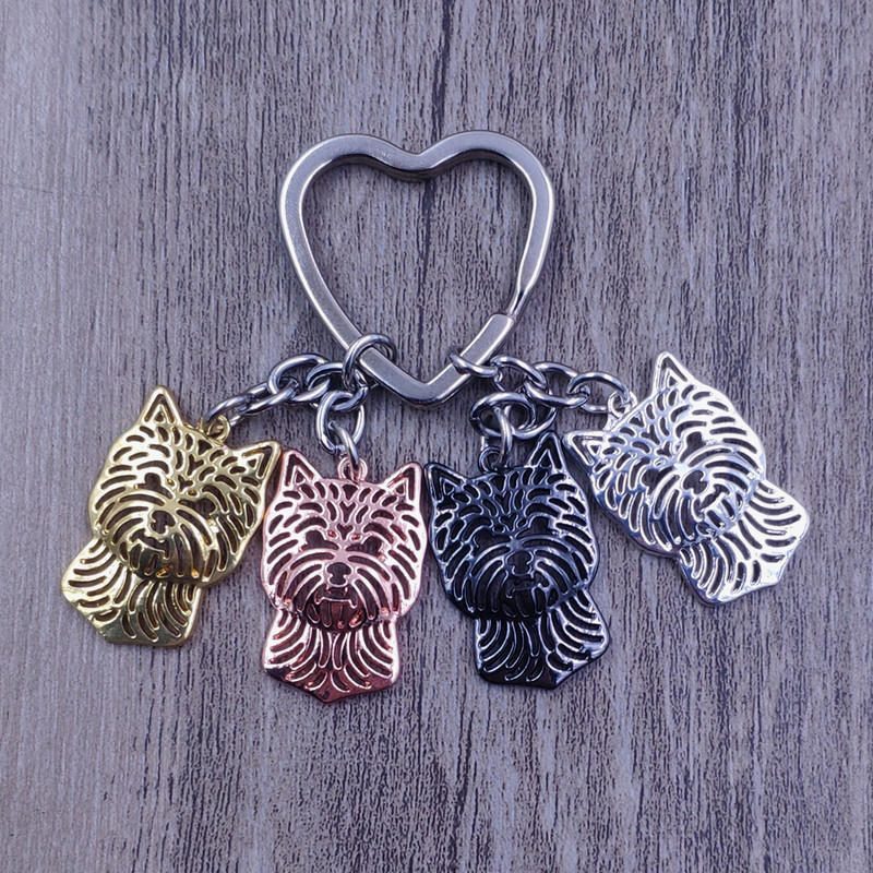 2021 drăguț Norwich Terrier scobit câine animal drăguț breloc placat cu aur argint pentru geantă mașină fete băieți femei bărbați bijuterii K204