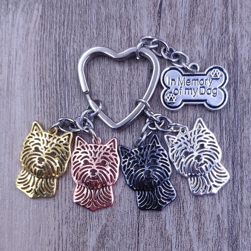 2021 drăguț Norwich Terrier scobit câine animal drăguț breloc placat cu aur argint pentru geantă mașină fete băieți femei bărbați bijuterii K204