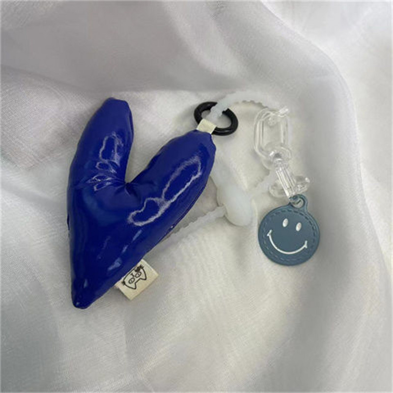 Breloc coreeană simplu umplut piersică pandantiv inimă design feminin pandantiv ghiozdan breloc mașină original cuplu accesorii dragoste