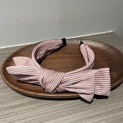 Coreeană New Fashion Femei Bentiță Big Bowknot Hairband Casual Elegant Headwear Turban de primăvară Accesorii pentru păr laterale late