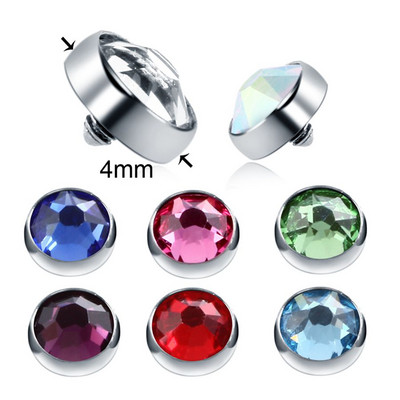 8 buc/lot G23 titan mixt bijuterie dermală ancoră top piercing skinner scafandru implant cap ascuns în piele dermal body piercing bijuterii