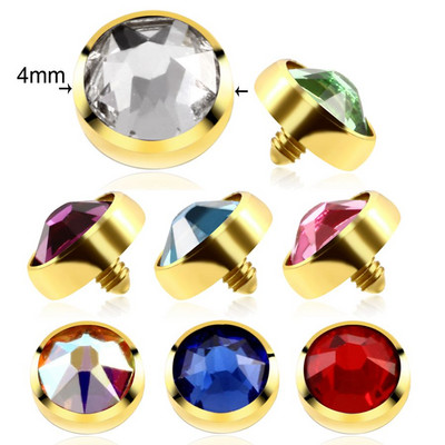 8 buc/lot G23 titan mixt bijuterie dermală ancoră top piercing skinner scafandru implant cap ascuns în piele dermal body piercing bijuterii