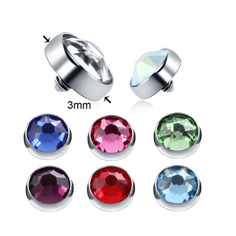 8 buc/lot G23 titan mixt bijuterie dermală ancoră top piercing skinner scafandru implant cap ascuns în piele dermal body piercing bijuterii