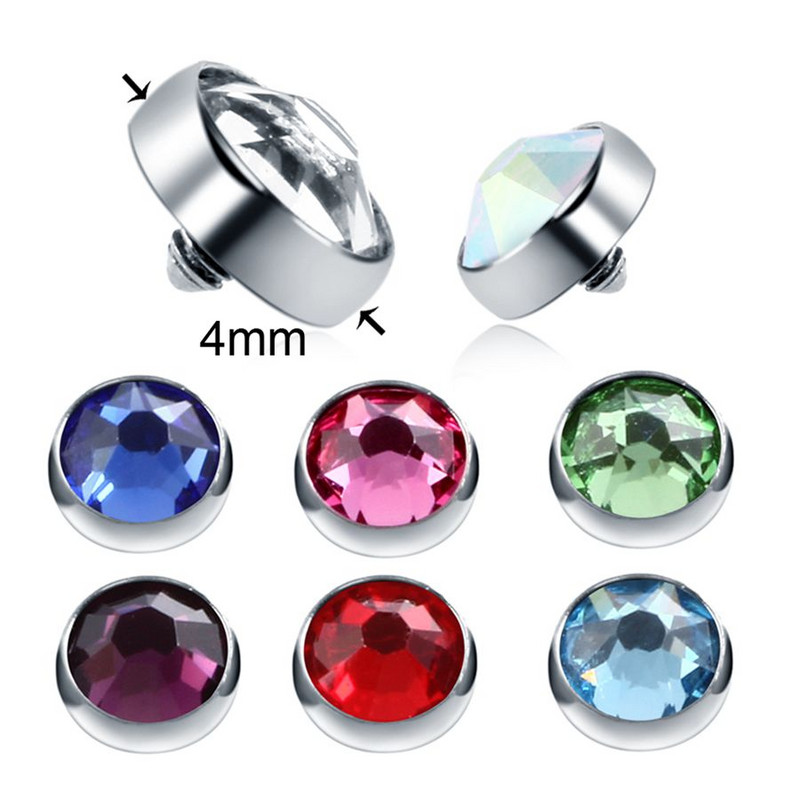 8 buc/lot G23 titan mixt bijuterie dermală ancoră top piercing skinner scafandru implant cap ascuns în piele dermal body piercing bijuterii