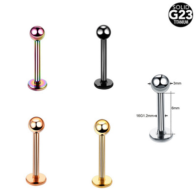 5 buc. Titan Labret Helix Tragus Piercing Clip fals pe nas Inele Stud Cercei nariz Cartilage Septum Inele Piercing Bijuterii