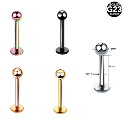 5 buc. Titan Labret Helix Tragus Piercing Clip fals pe nas Inele Stud Cercei nariz Cartilage Septum Inele Piercing Bijuterii