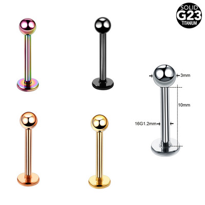 5 buc. Titan Labret Helix Tragus Piercing Clip fals pe nas Inele Stud Cercei nariz Cartilage Septum Inele Piercing Bijuterii