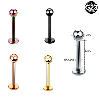 5 buc. Titan Labret Helix Tragus Piercing Clip fals pe nas Inele Stud Cercei nariz Cartilage Septum Inele Piercing Bijuterii