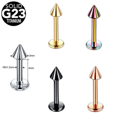 5 buc. Titan Labret Helix Tragus Piercing Clip fals pe nas Inele Stud Cercei nariz Cartilage Septum Inele Piercing Bijuterii