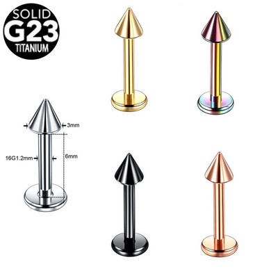 5 buc. Titan Labret Helix Tragus Piercing Clip fals pe nas Inele Stud Cercei nariz Cartilage Septum Inele Piercing Bijuterii