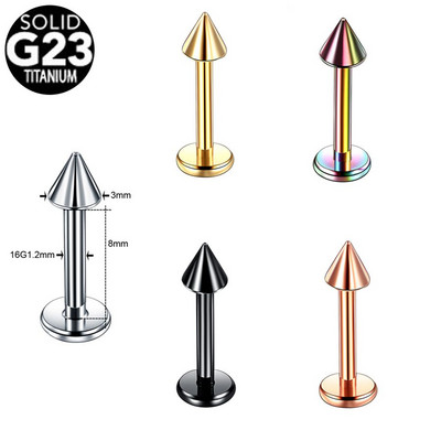 5 buc. Titan Labret Helix Tragus Piercing Clip fals pe nas Inele Stud Cercei nariz Cartilage Septum Inele Piercing Bijuterii