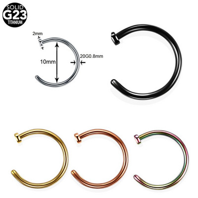 5 buc. Titan Labret Helix Tragus Piercing Clip fals pe nas Inele Stud Cercei nariz Cartilage Septum Inele Piercing Bijuterii