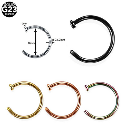 5 buc. Titan Labret Helix Tragus Piercing Clip fals pe nas Inele Stud Cercei nariz Cartilage Septum Inele Piercing Bijuterii