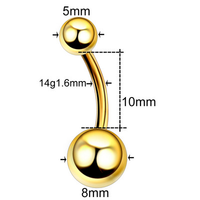 10 buc/lot titan Bare pentru buric Piercing CZ Inel pentru buric Ombligo Nombril Bijuterii pentru corp Cercei pentru buric Piercing Inel pentru buric sexy